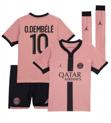 Paris Saint-Germain Ousmane Dembele #10 Tercera Equipación Niños 2024-25 Manga Corta (+ Pantalones cortos)